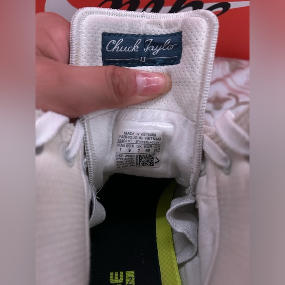 High top Converse Chuck 2 White Canvas w/ Lunarlon Sz 9 - Picture 16 of 16